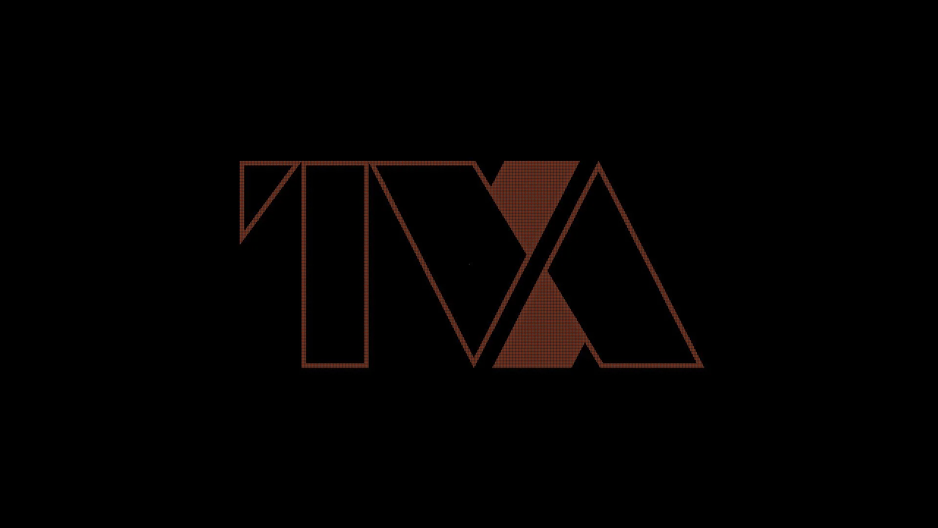 TVA logo exploration: dim outline with a solid brown 'A'