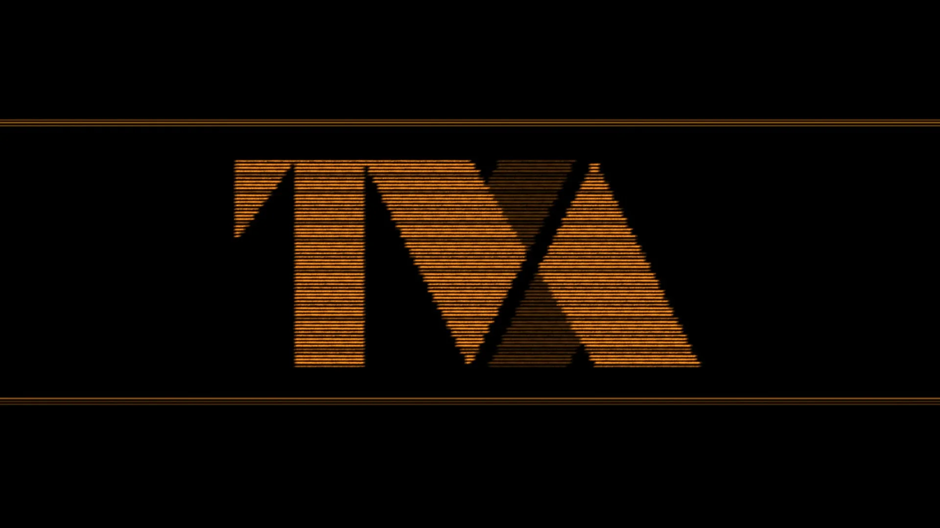 TVA logo exploration: halftone letters between two horizontal rules