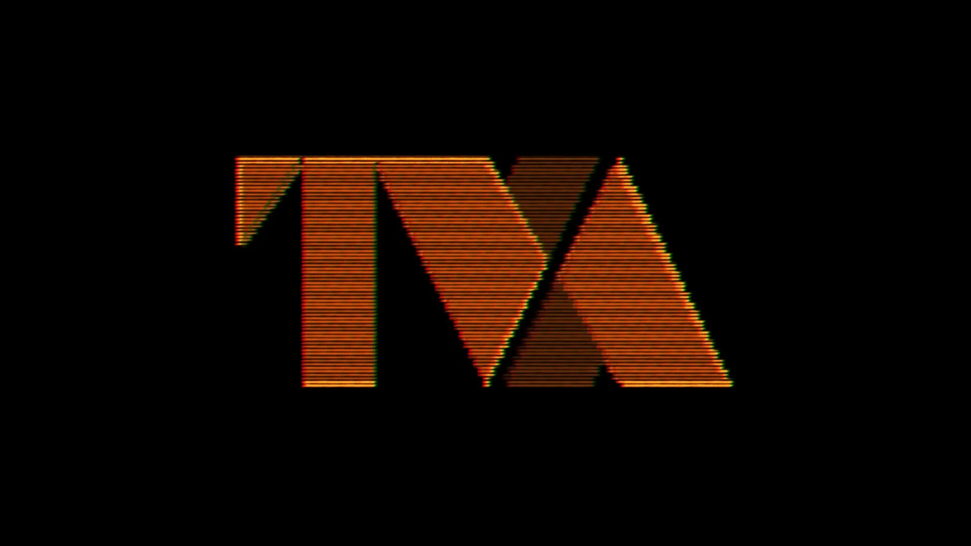 TVA logo exploration: dense orange halftone fill