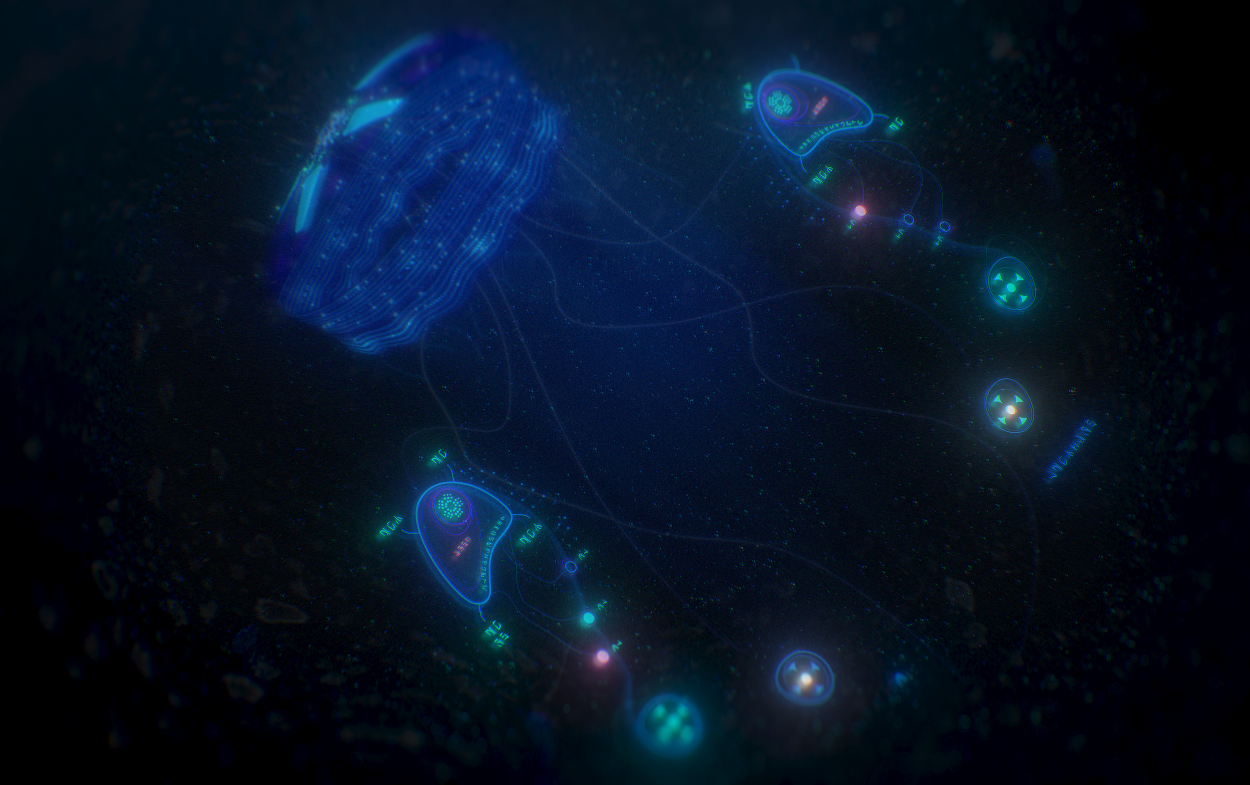 Holographic Jelly Fish from DC's Aquaman and the Lost Kingdom