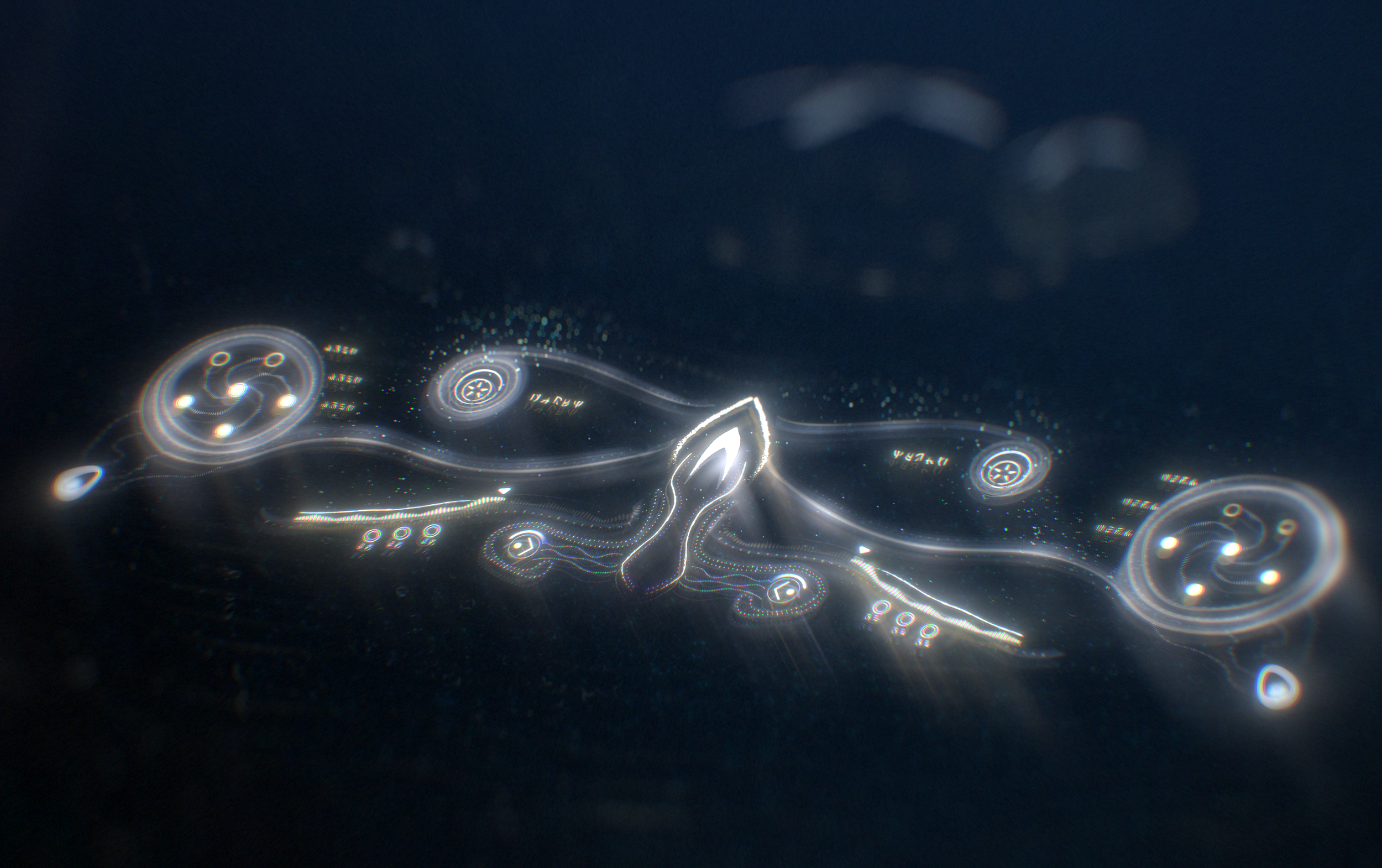 Underwater UI design from DC's Aquaman and the Lost Kingdom