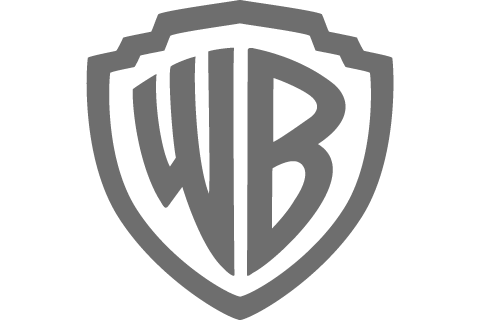 Warner Bros. logo with shield design and stylized initials W and B.