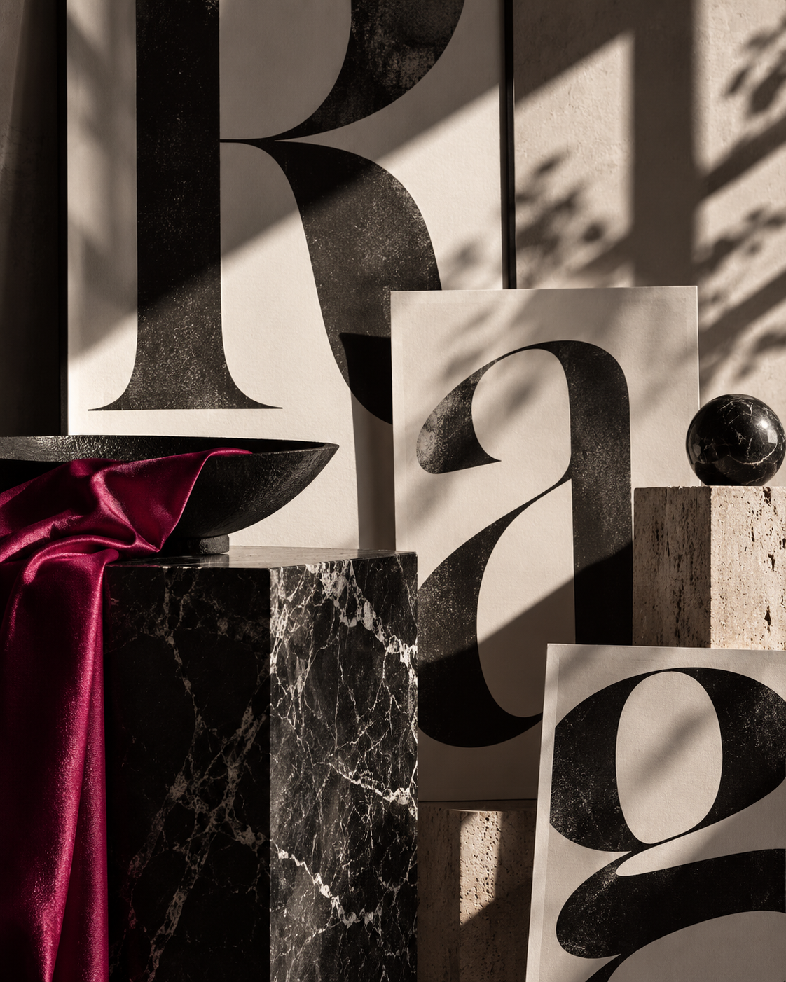 Editorial Typography Still Life with Magenta Fabric.png