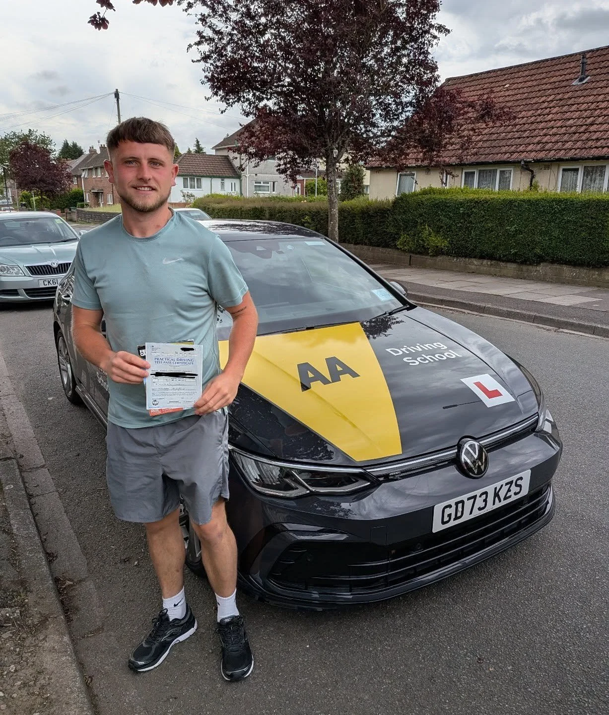 Great result for Kyron this morning, examiner was very pleased with his driving and passed with a single driving fault! #cardiff #driving #drivinginstructor