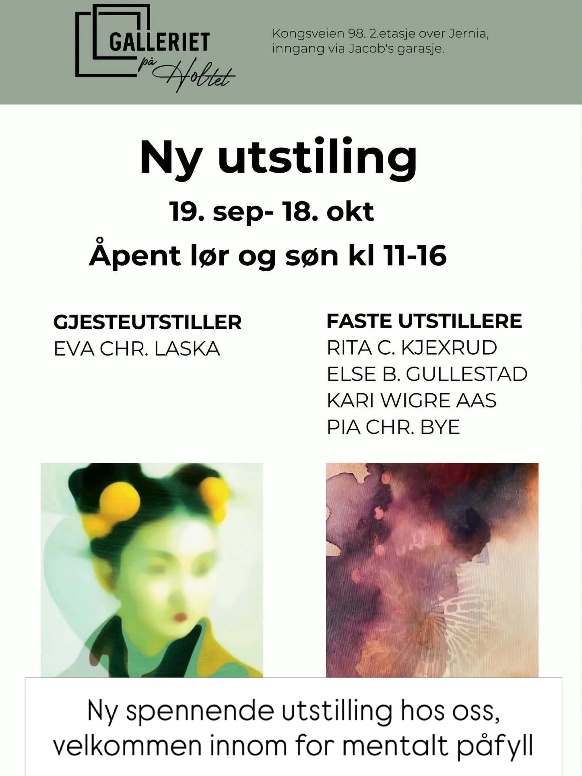 Tips for en digg L&oslash;rdag: ☕️p&aring; Holtet + 🖼️p&aring; Holtet! Kom innom Galleriet for mentalt p&aring;fyll! Samt loppemarked hos @bsmkorps (naboen) og innkj&oslash;p hos @jacobs_holtet (naboen)
Sees😘