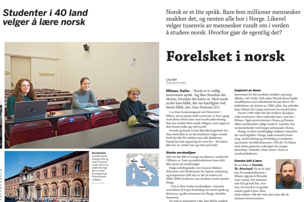 Artikkel for Aftenposten Innsikt.