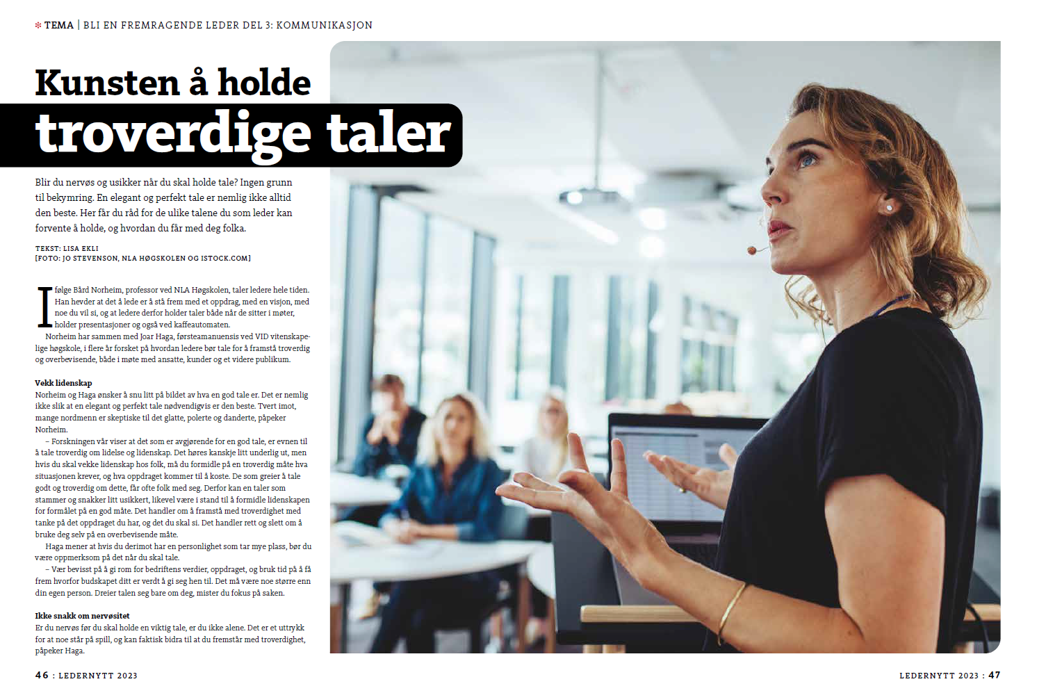 Artikkel i Ledernytt.