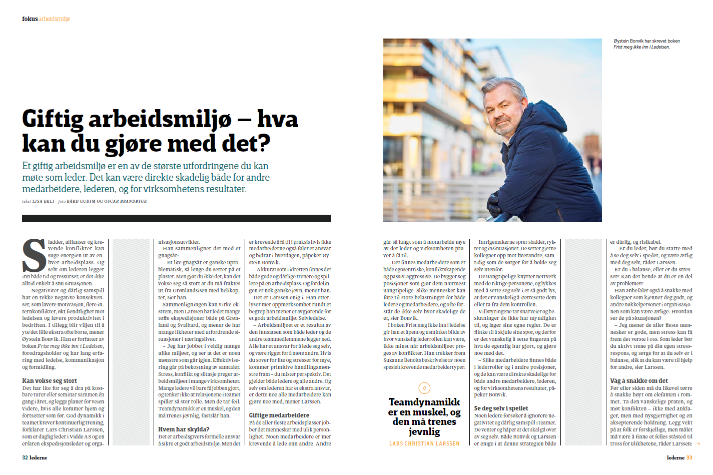 Artikkel i Magasinet Lederne.