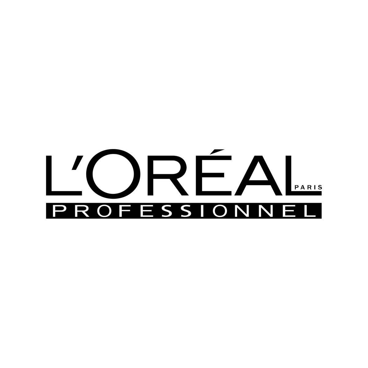 L'Oréal Professionnel logo in black and white with a clean, minimalist design.