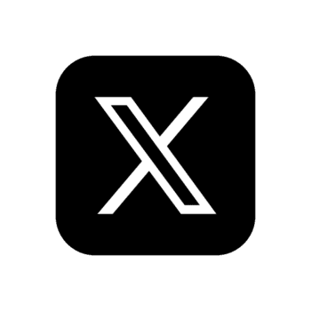 A black background with a white stylized 'X' in the center.