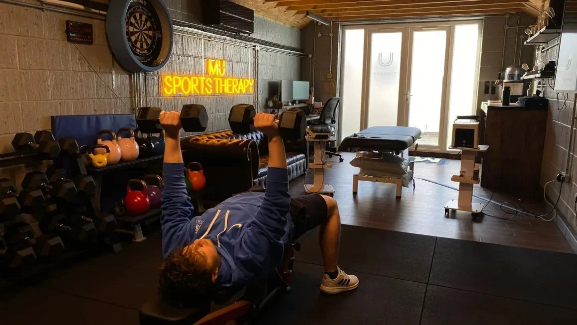 The Max Unwin Sports Therapy treatment room and gym
