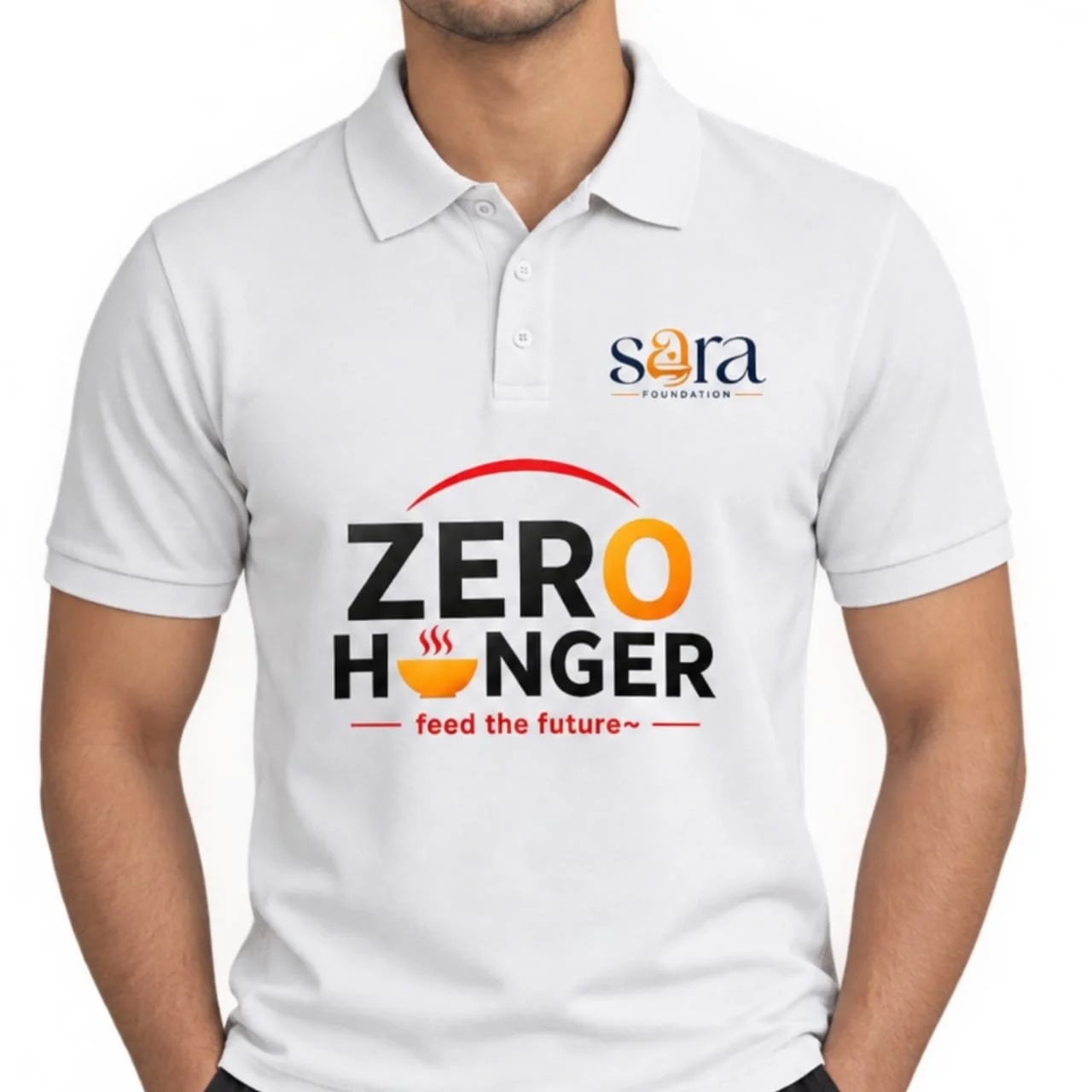 SARA Foundation white T-shirt