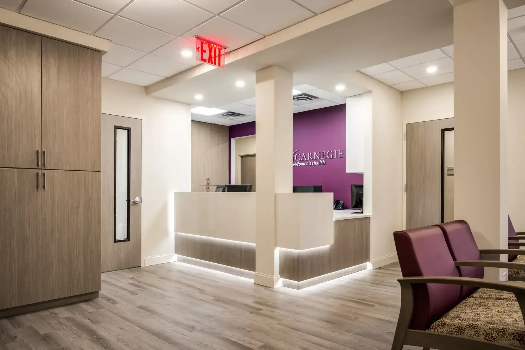 Carnegie Women’s Health, New York City — office interior 2. Image sourced from Archetype Architecture.