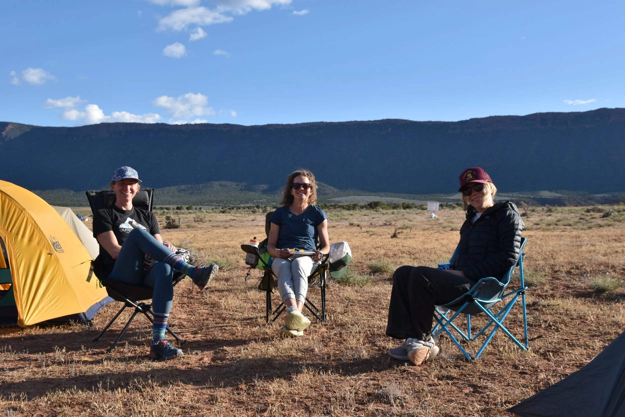 Hanging out in camp at Bikerpelli