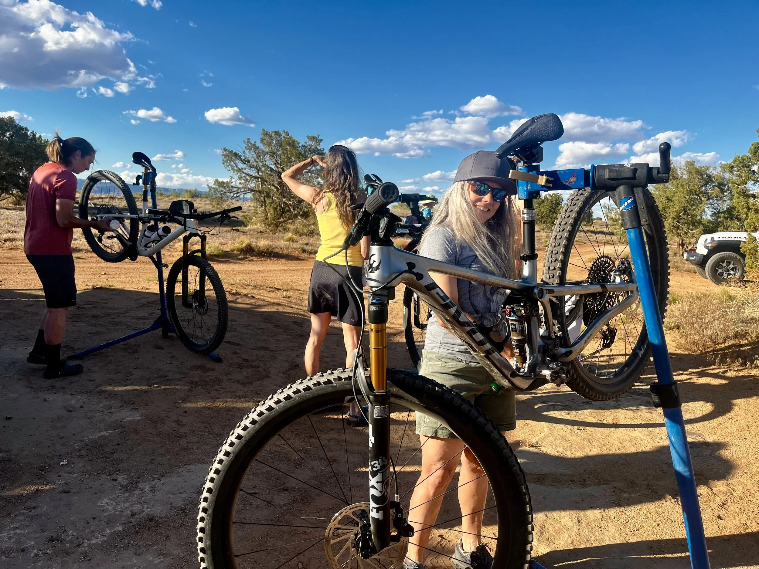 Bikerpelli mechanic shop in camp