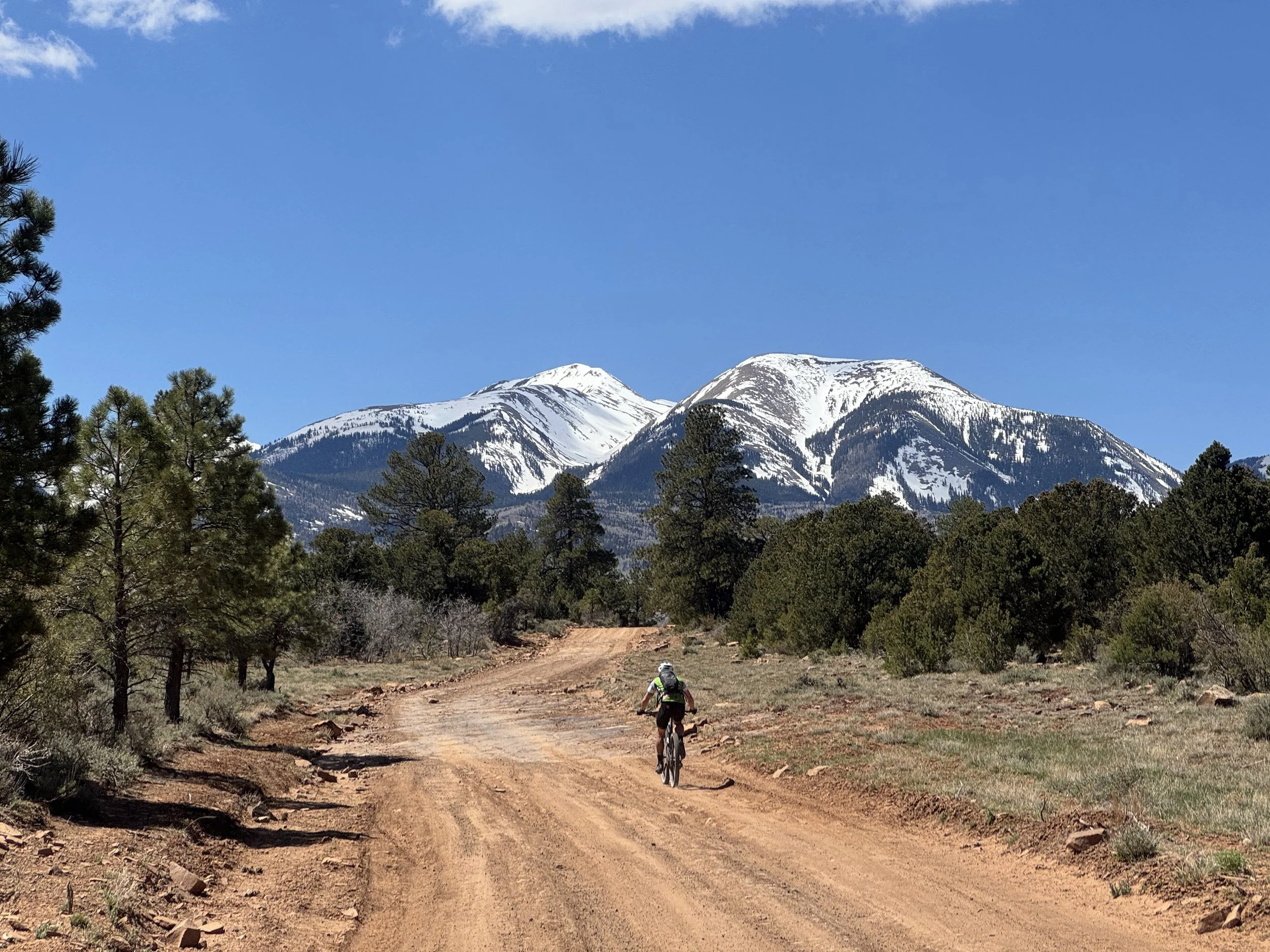 Views of the La Sal Mountain on the Kokopelli