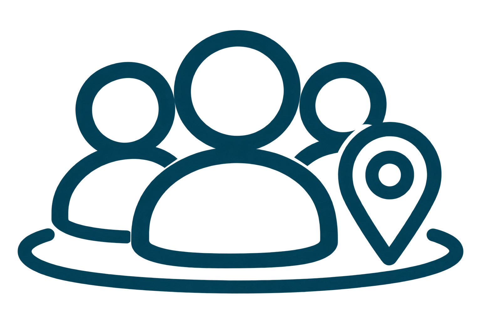 Three metallic piston components arranged with one larger piston in the center and two smaller pistons on either side.