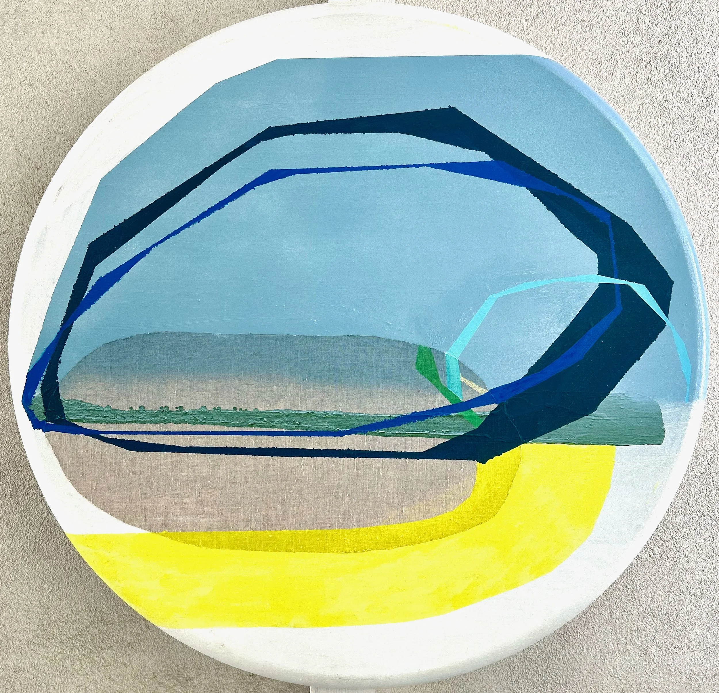 Joshua Tree 7am, 36 inch diameter 