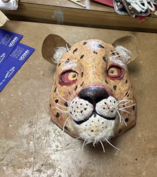 "Leopard" - Paper Mache Mask