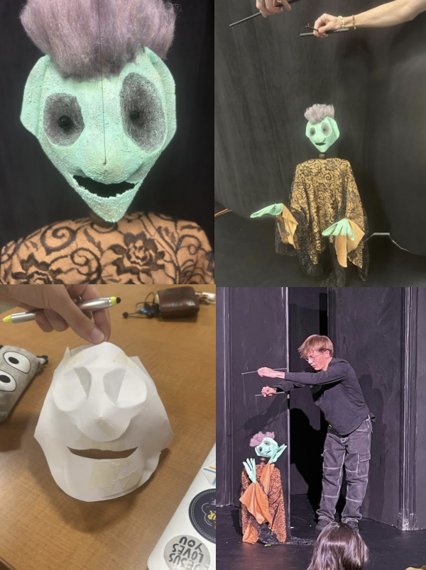 "Scarf Marionette" - Paper Sculpture