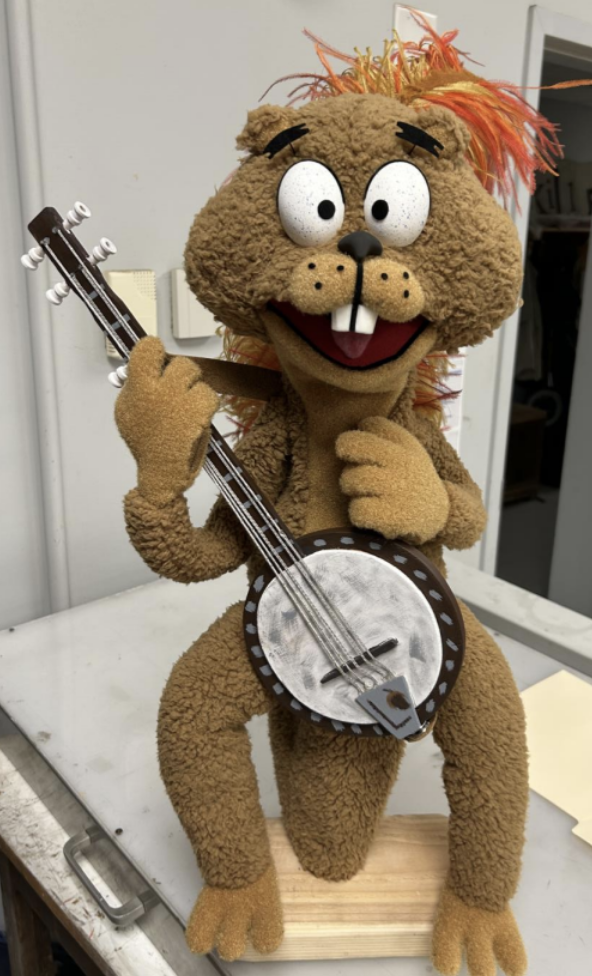 "Lenny the Squirrel" - Hand & Rod Puppet