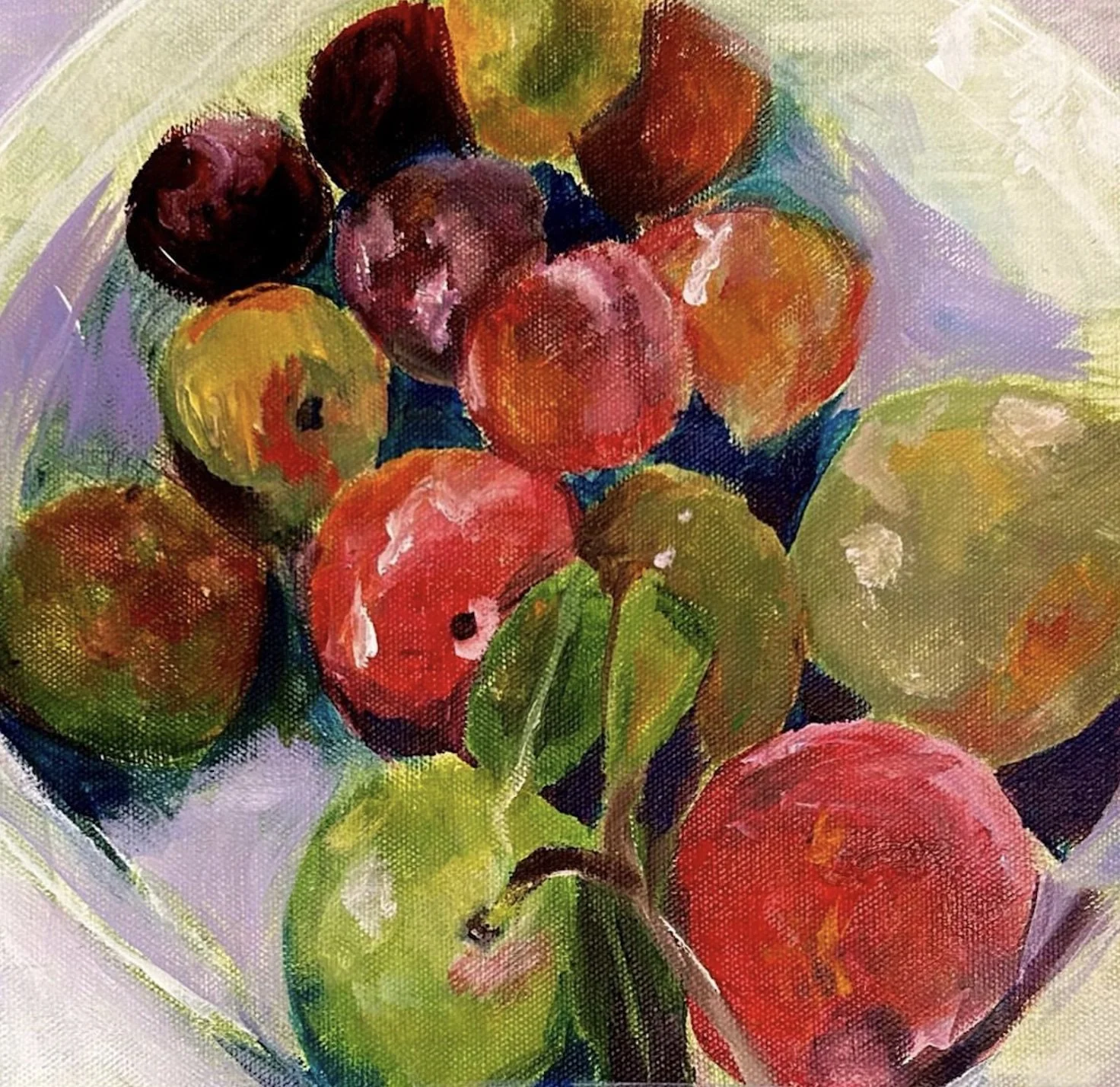 'plums' print