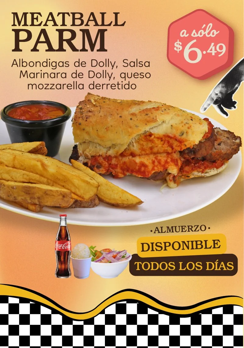 Almuerzos Americanos de Dolly's #3 - Meatball Parm