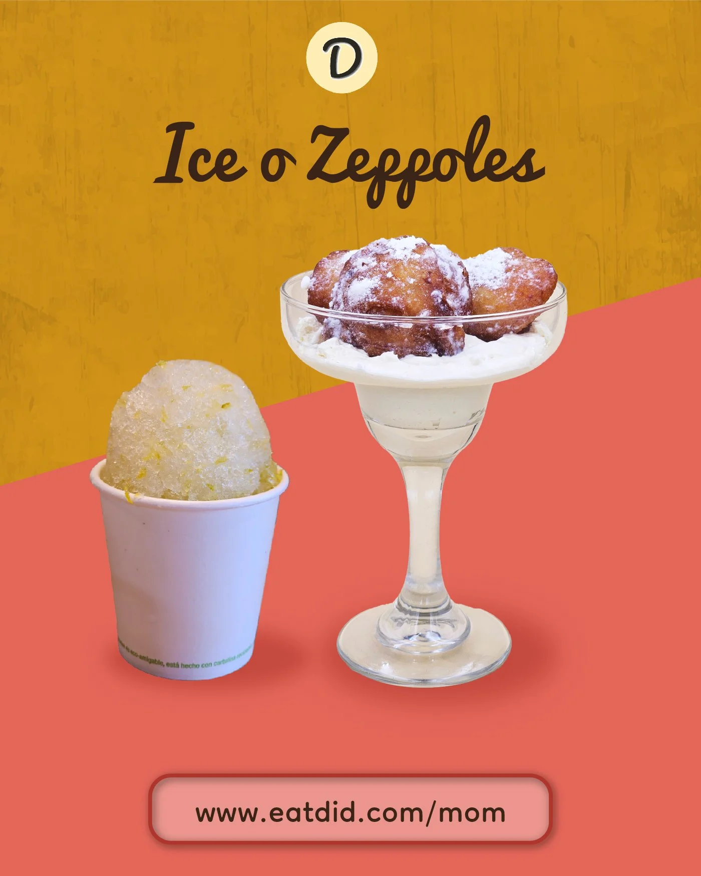 Postres Artesanales de Dolly's Italian Ices y Zeppoles