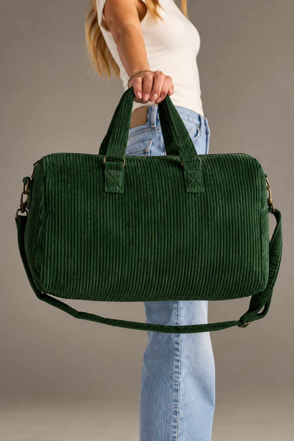 The Weekend Wanderer Corduroy Duffel Bag