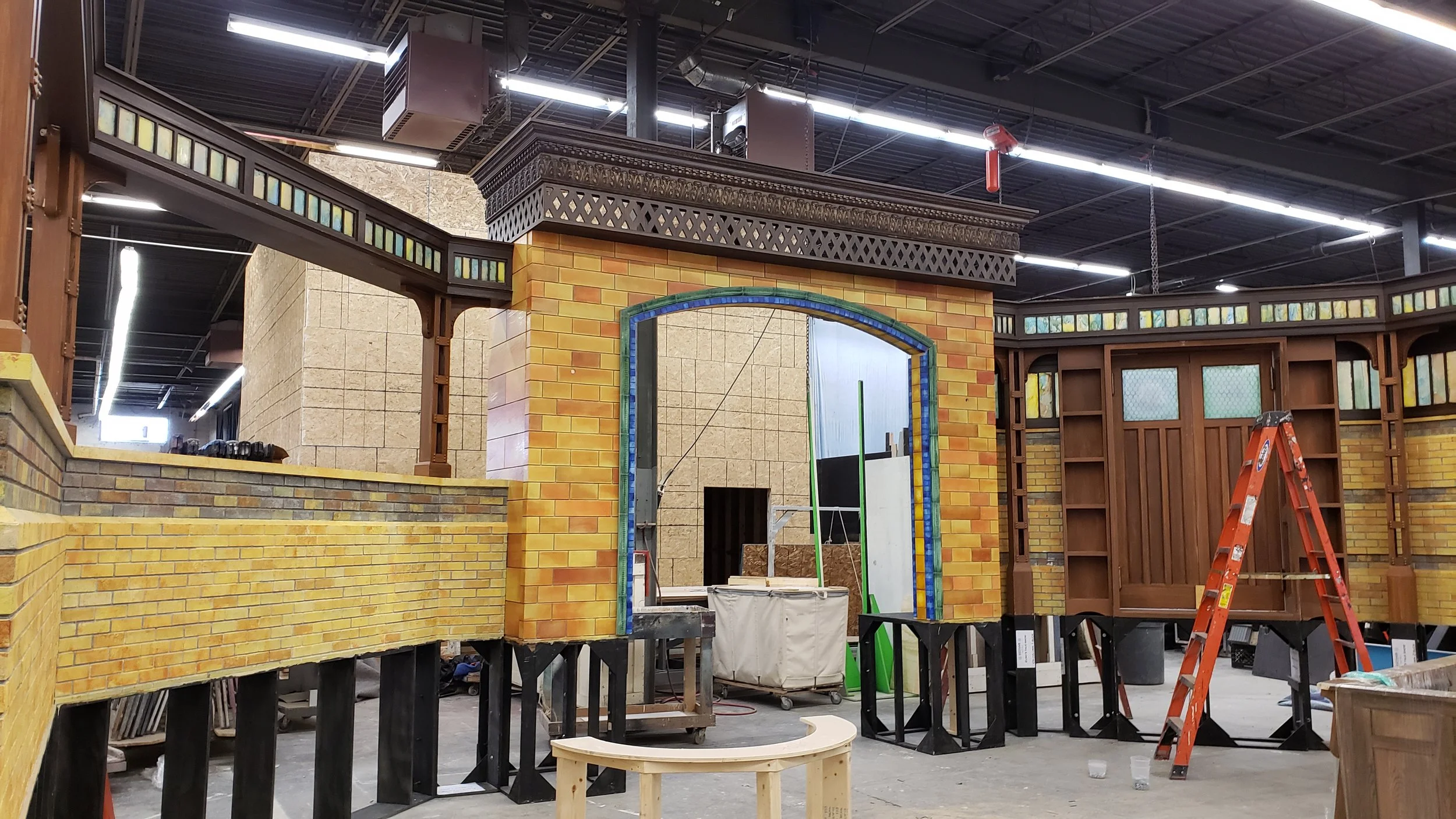 Set made for an episode of Sesame Street. A lot of faux materials used to give it a realistic feel.