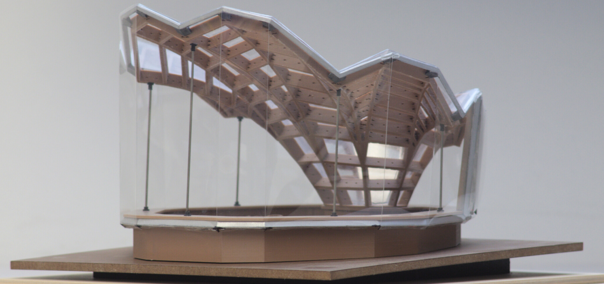 Floralis is a lightweight, multilaminar timber structure clad in Ethylene Tetrafluoroethylene. This was built to protect Petrified Tree Stumps at Colorado’s Florissant Fossil Beds National Monument.