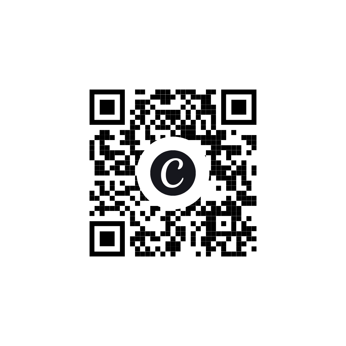 QR code that links to Enchanted Bloom's Meta page.