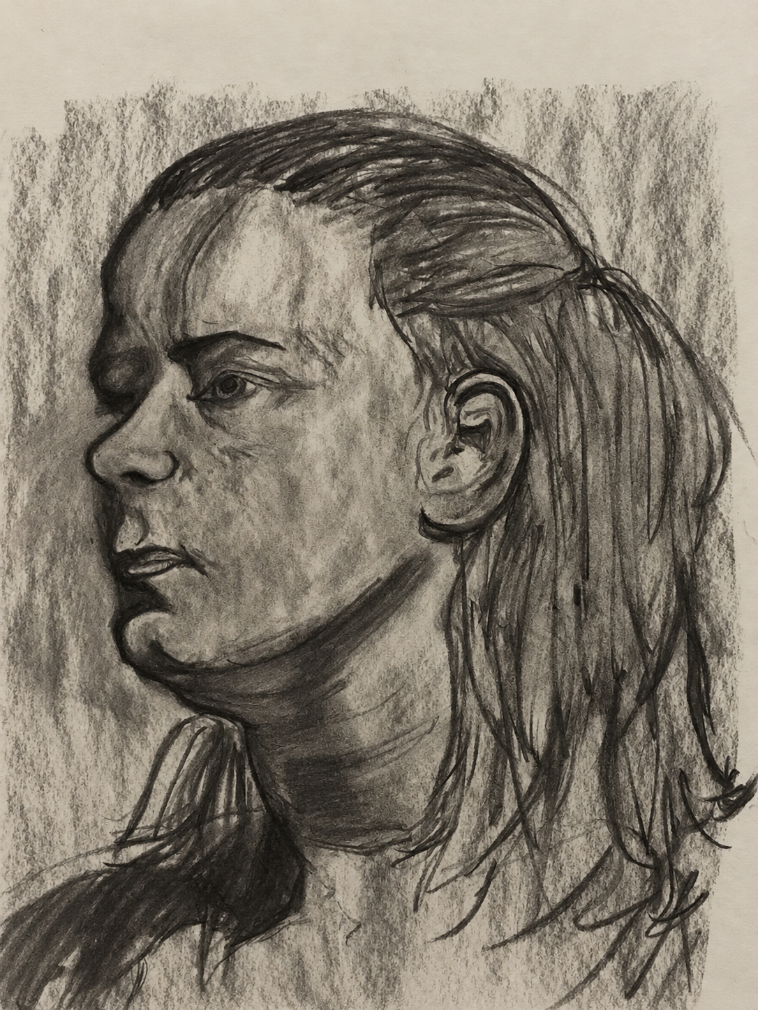 Charcoal Portrait in Profile.png