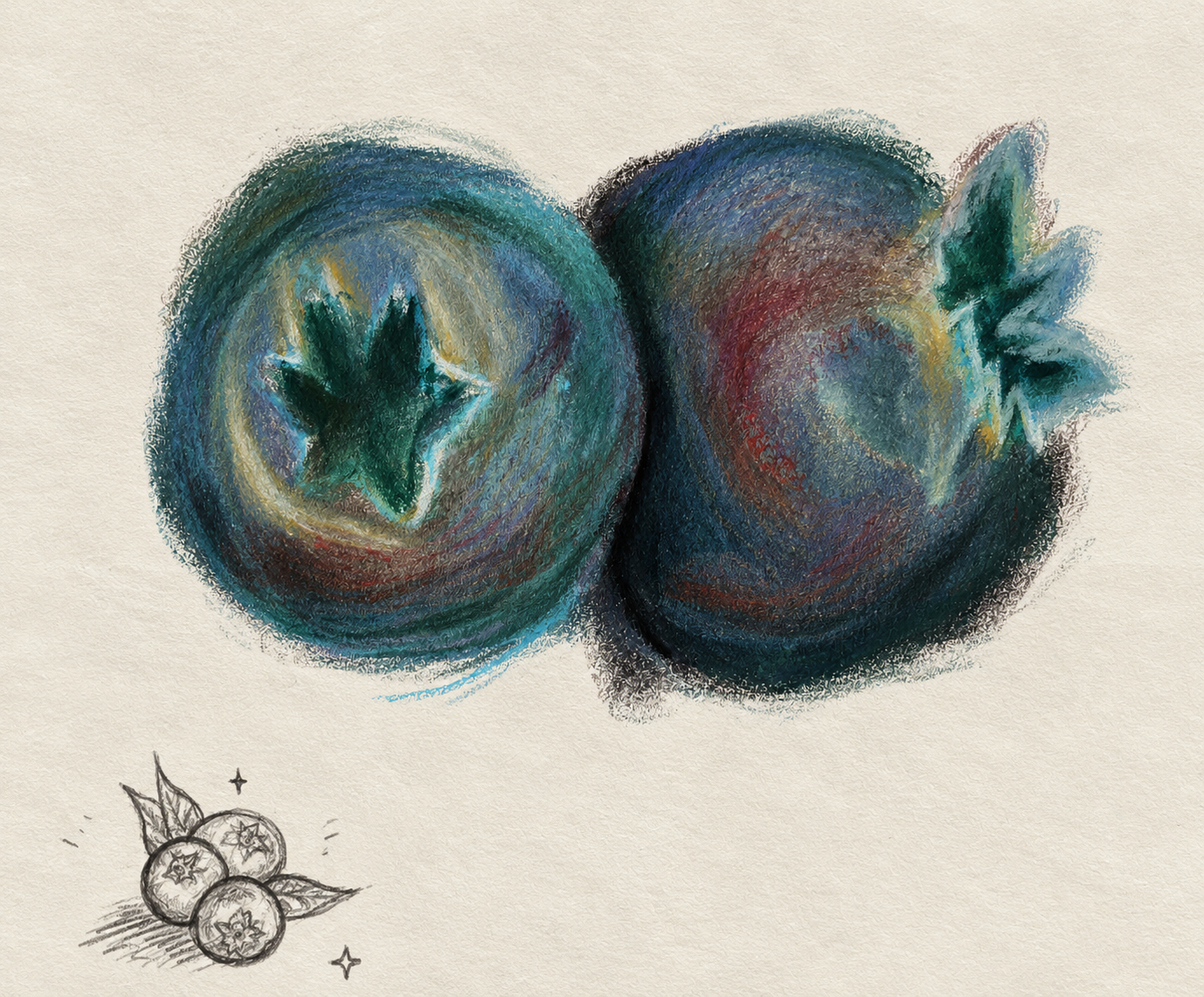 Textured Pastel Blueberry Still Life.png