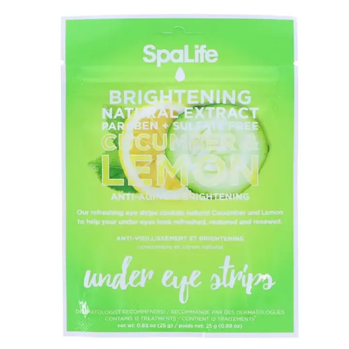 Cucumber + Lemon Brightening Under Eye Strips - 6 Pairs