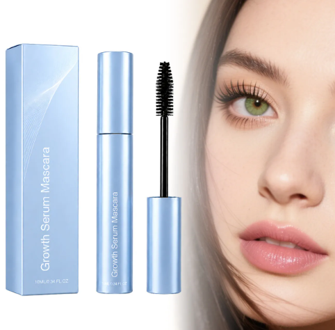 Black Growth Serum Mascara Intense Waterproof Long Lasting Volume Lengthening Eye Makeup For Women Daily Natural Eyelash Makeup