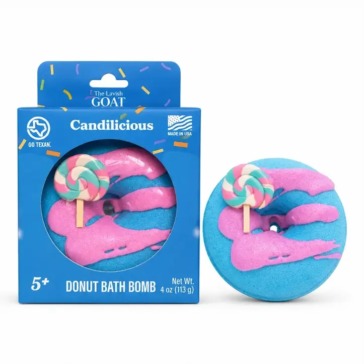 Candilicious Donut Bath Bomb (Prize Bomb)- Cotton candy scent