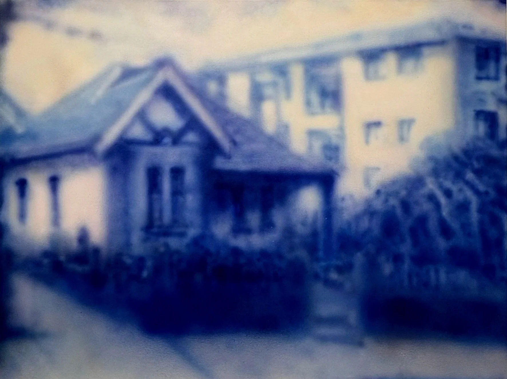 Marrickville, residential landscape, 2026, Ink on canvas, 121 x 162 cm.