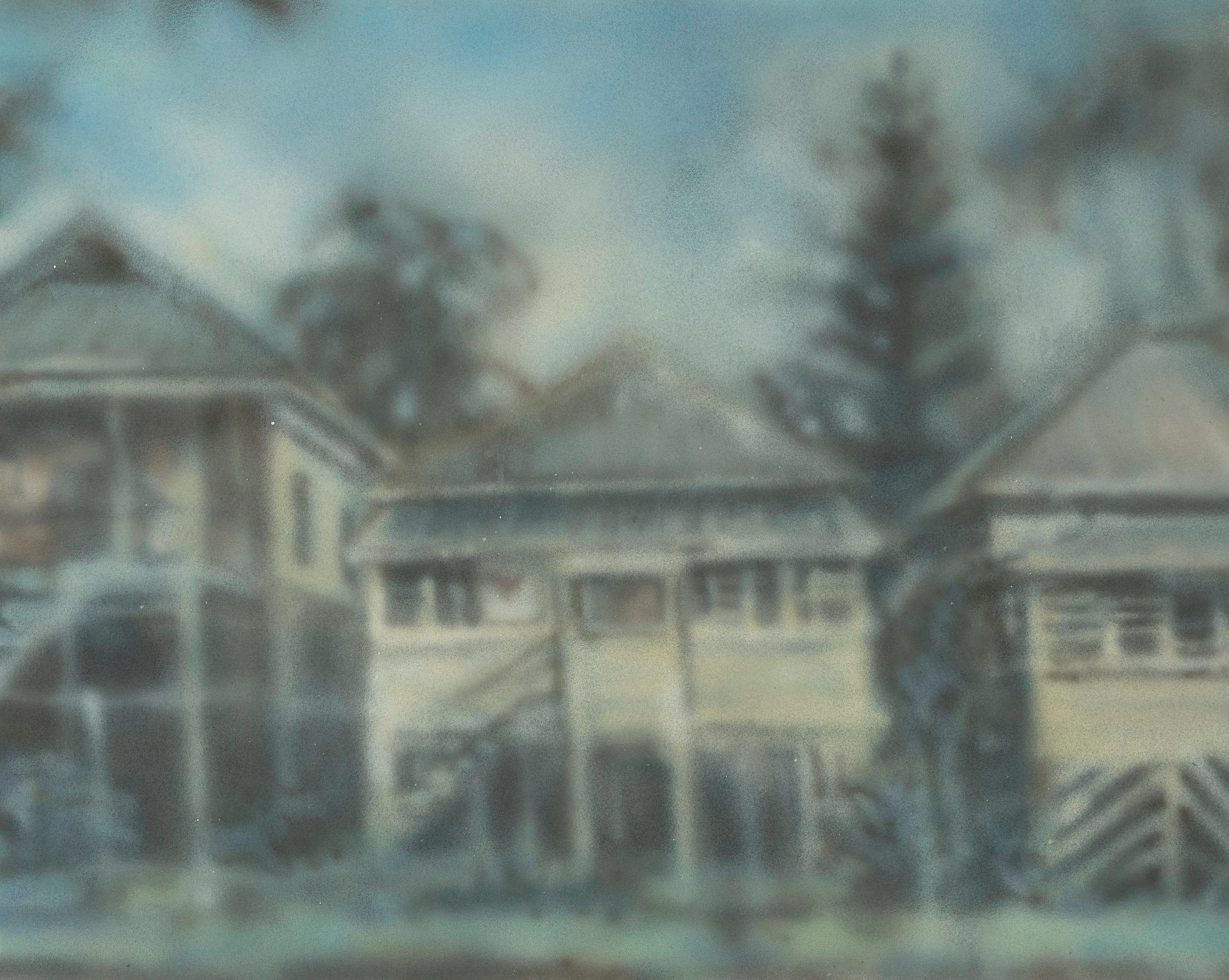 Homescape 3, 2026, Ink on canvas, 60 x 76 cm.