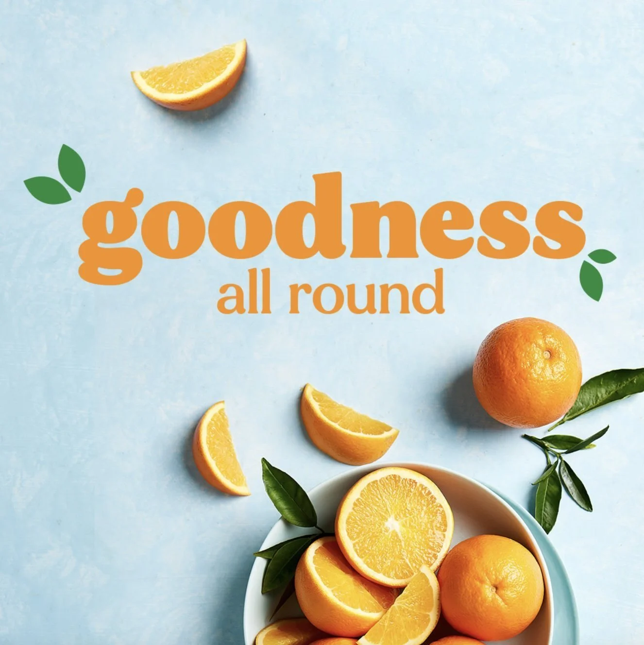 Aussie Oranges social post: Goodness all round