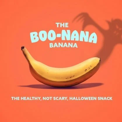 Australian Bananas post: The Boo-nana Banana, the healthy, not scary, Halloween snack