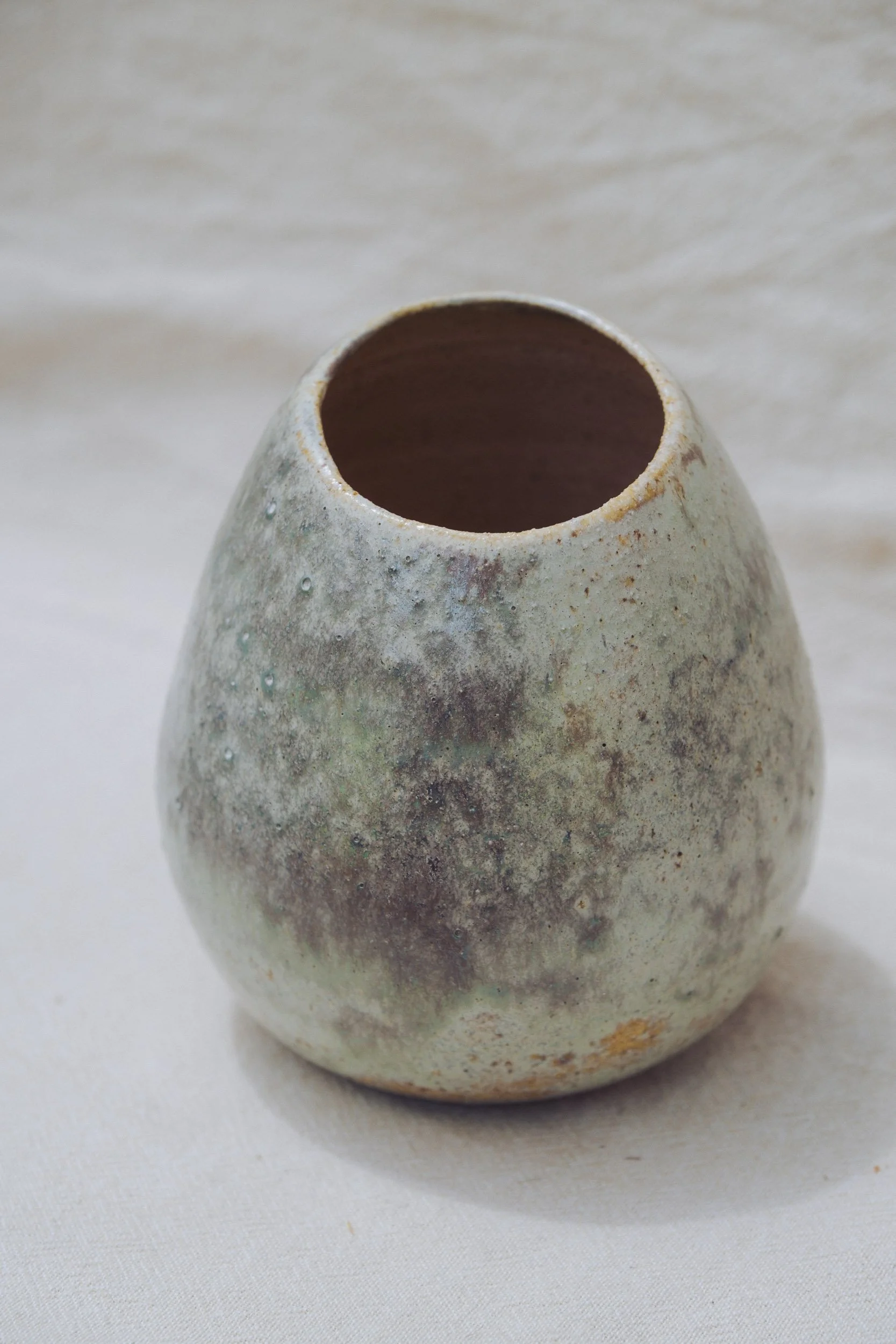 Lichen – Speckled Green Vase