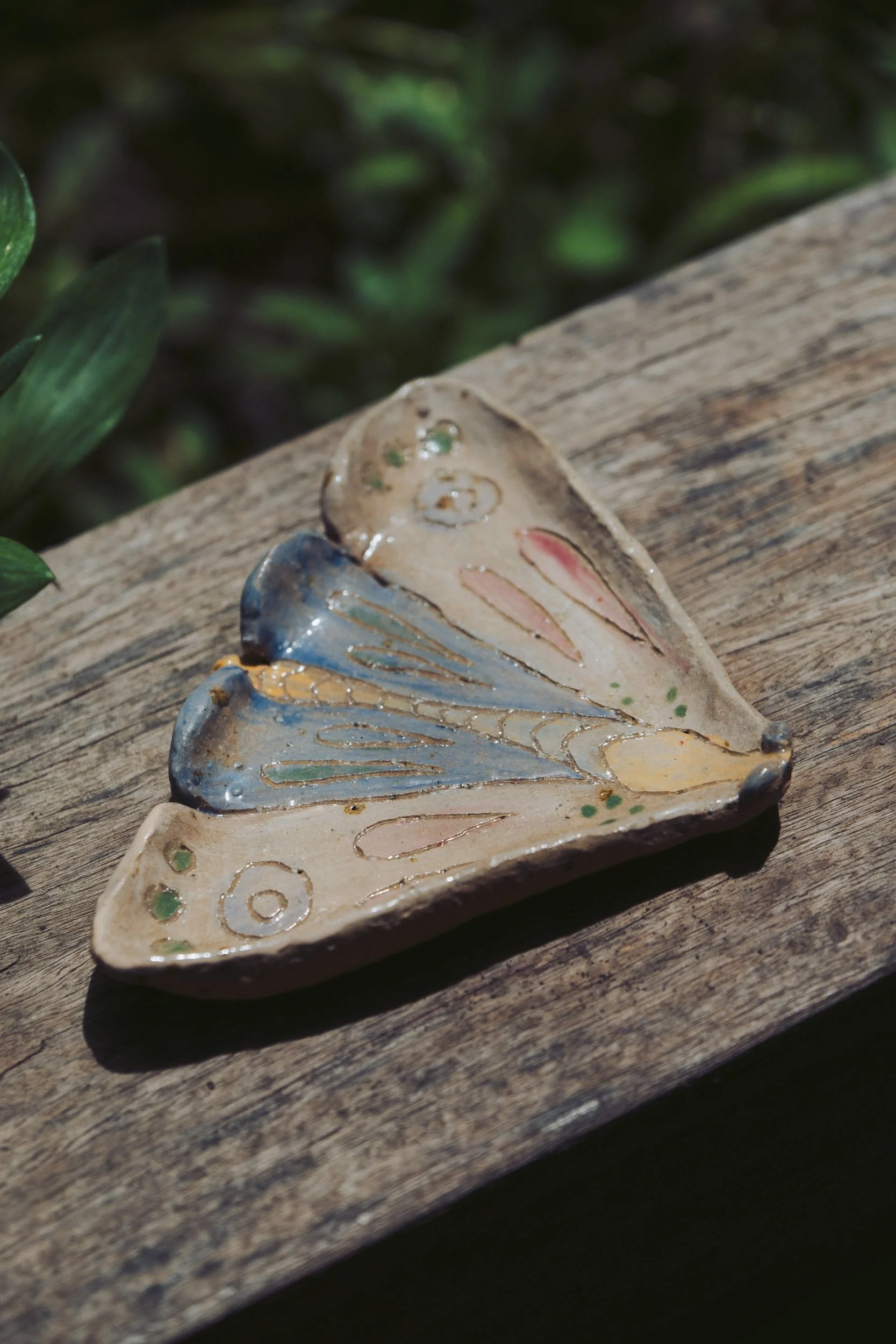 Dragonfly– Blue and Cream Spoon Rest