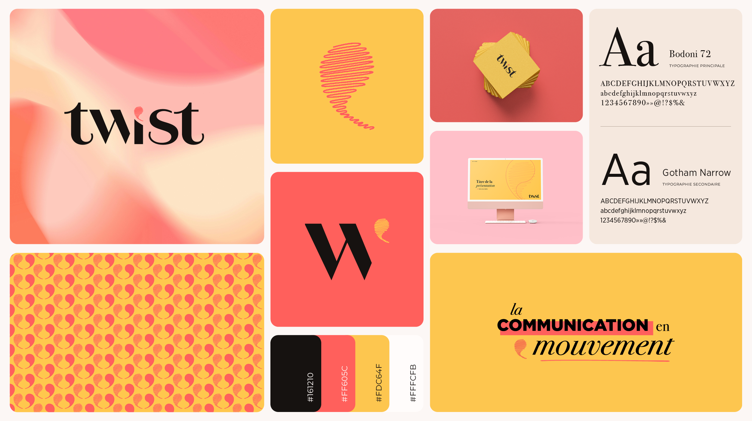 TWIST – Identité visuelle d’agence de communication | Juline Crépeau
