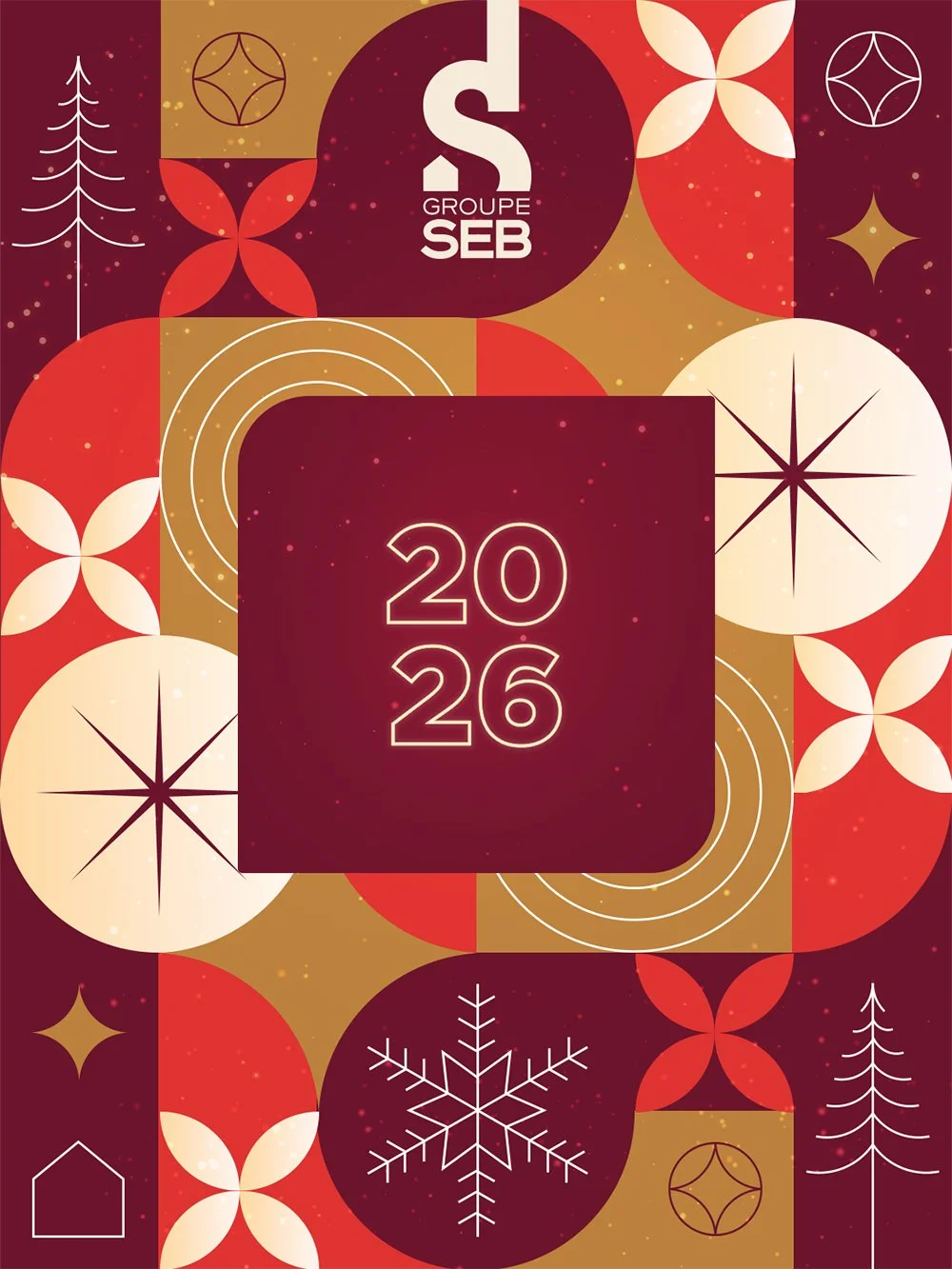 Groupe SEB – Carte de vœux print & animée | Juline Crépeau