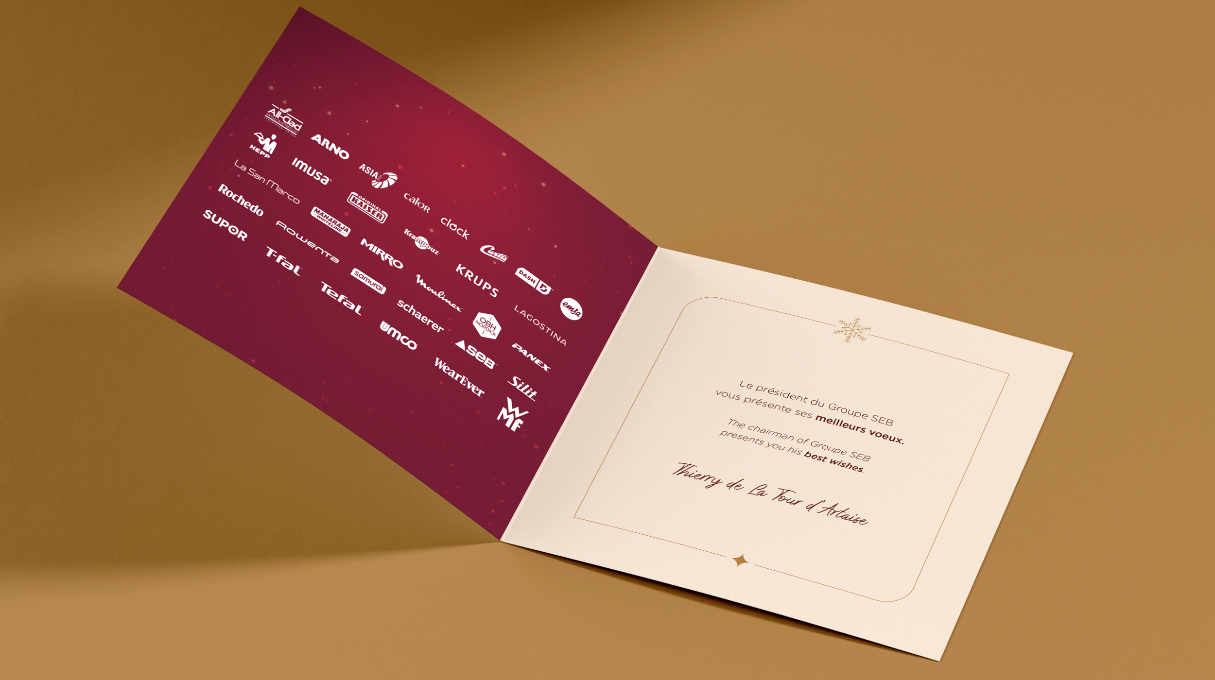 Groupe SEB – Carte de vœux print & animée | Juline Crépeau