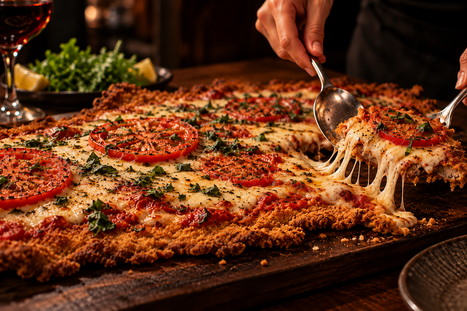 Milanesa Napolitana at BRASA