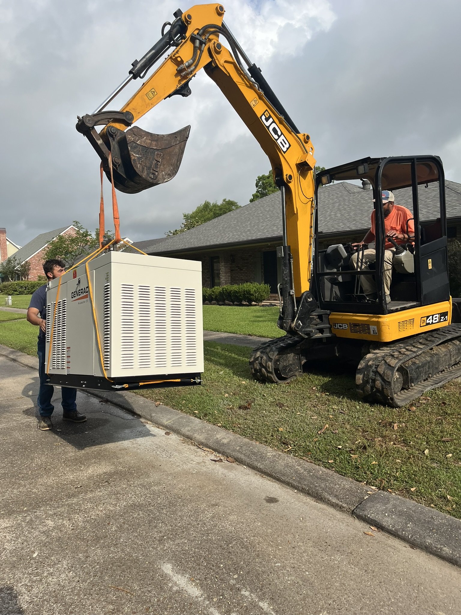 Whole-home standby generator installation in South Louisiana