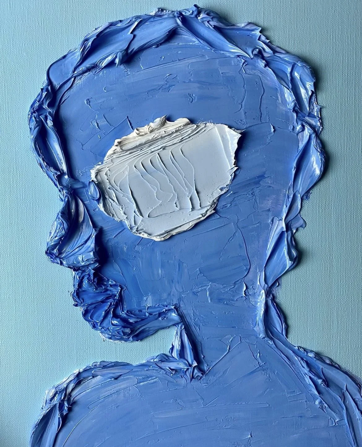 skim - 30x40cm - acrylic & oil on canvas - 2020