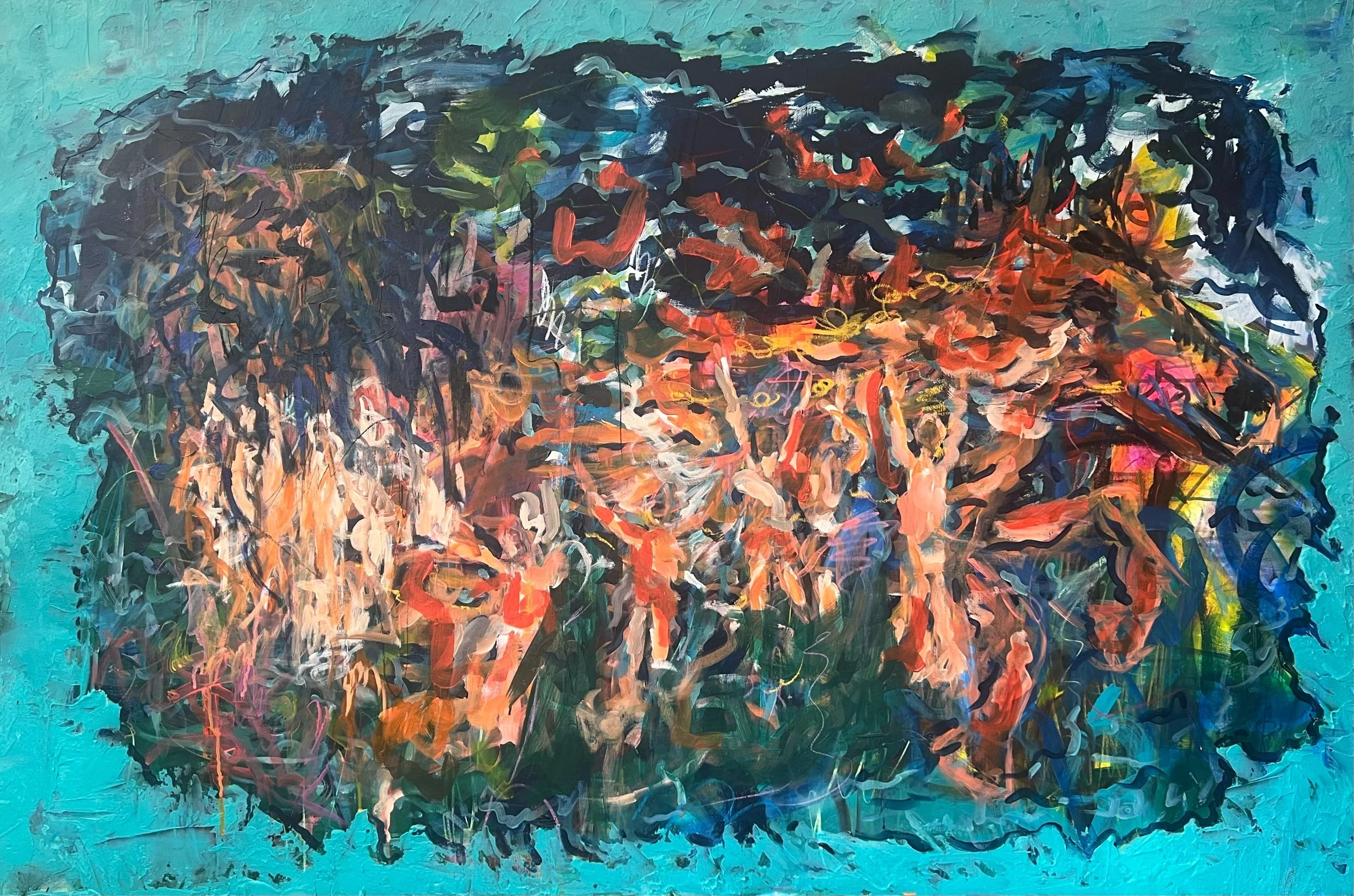The Fire Horse - 150 x 100cm - mix media on canvas - 2026